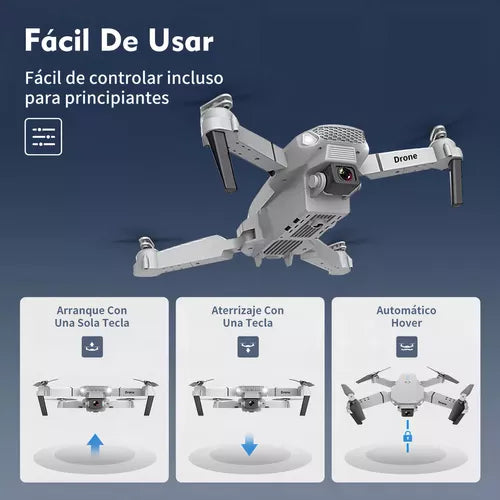 Dron con doble cámara 4K + Maletín Gratis