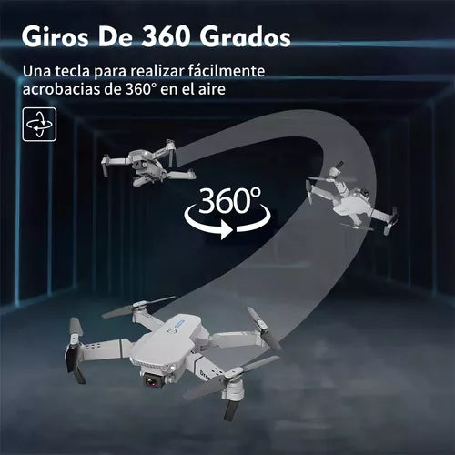 Dron con doble cámara 4K + Maletín Gratis