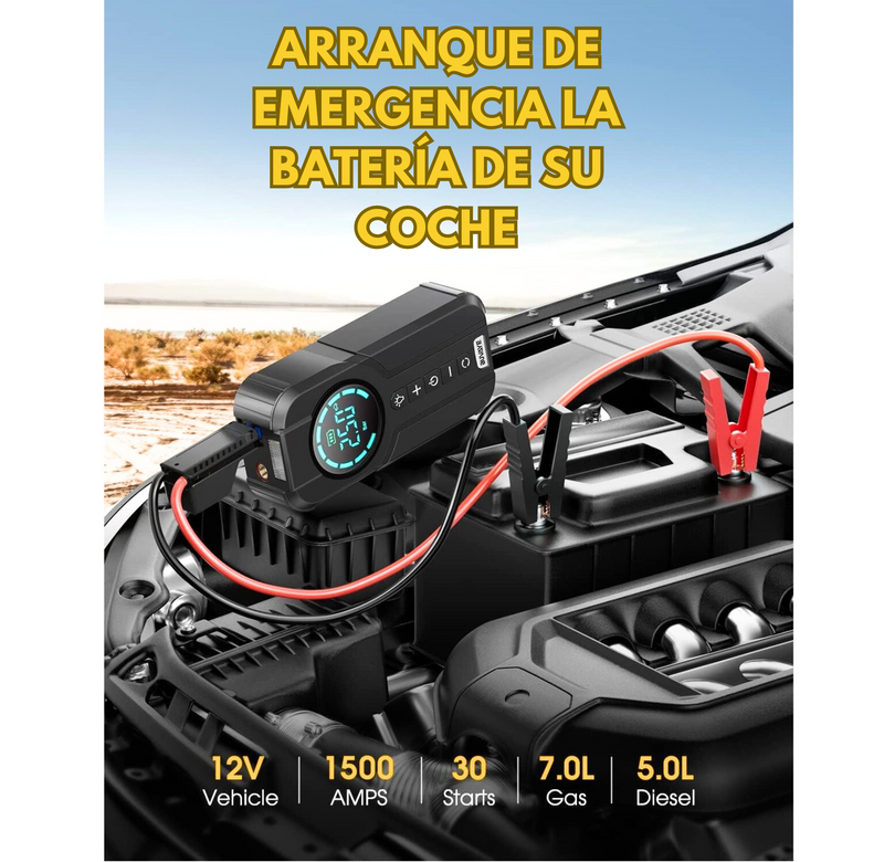 ARRANCADOR Y INFLADOR de coche Móvil 2024 (ALTA CALIDAD)